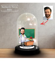Kişiye Özel Karikatür Erkek Göz Doktoru, Sağlıkçı Öğretmen Tasarımlı Fanus Biblo, Öğretmene Hediye, Öğretmenler Günü, Öğretmenler Günü Hediyesi, FN213