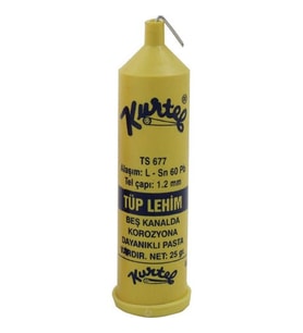 Kurtel Tüp Lehim 1.2mm 25 Gram Pastalı (Sarı)