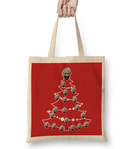 Zombie Christmas Tree Baubles Bez Çanta Uzun Saplı
