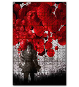 Cakapuzzle O İt Desenli Film Afişi Görseli Puzzle Yapboz MDF (Ahşap) (120 Parça)