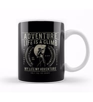 Life Is A Climb Adventure Kupa Bardak Porselen