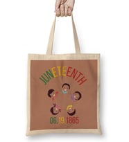 KIDS Juneteenth Juneteenth Juneteenth 1865 Bez Çanta Uzun Saplı
