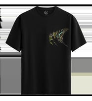 Colorful Cadence - %100 Pamuklu Kadın Siyah Tişört - Premium Quality (Siyah - Beyaz)