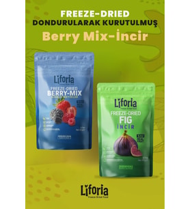 2’li Dondurularak Kurutulmuş Kuru Meyve - Sağlıklı Atıştırmalık - Berry Mix Ve İncir Kurusu Freeze Dried