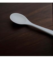 Silikon Pişirme ve Servis Kaşık- 27,5 CM Krem Renkli Özel Seri
