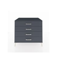Kronos Şifonyer 4 Çekmeceli 88x59x80 Antrasit-Antrasit