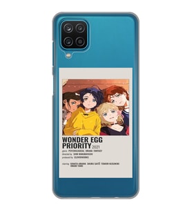 Samsung Galaxy A12 Uyumlu Wonder Egg Priority Tasarımlı Şeffaf Telefon Kılıfı