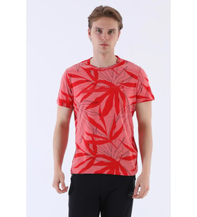 Maraton Regular Erkek Bisiklet Yaka Kırmızı T-shirt