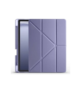 Samsung Galaxy Tab A9 Uyumlu Kılıf Zore Tri Folding Kalem Bölmeli Standlı Kılıf