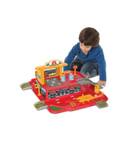 Büyük Boy Otopark Seti - 2 Adet Die-Cast Metal Araba Hediyeli Eğitici Garaj Seti