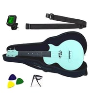 Longa Profesyonel Carbon Fiber Ukulele Seti ( Yeşil )