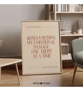 Kitap Trope Alıntı Sanatı, Edebi Kız Tipografi Poster