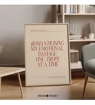 Kitap Trope Alıntı Sanatı, Edebi Kız Tipografi Poster