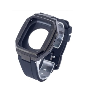 Mey İthalat® Watch 45Mm Kr402 Metal Kasa Silikon Kordon - Siyah