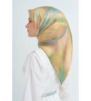 Armine Saf İpek Sura Eşarp-2026 İlkbahar-Yaz- 95130D (Yeşil)