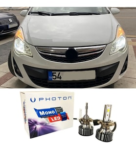 Opel Corsa D Led Xenon Kısa Far Ampulü H7 Mono Yeni Seri Beyaz 2006-2014