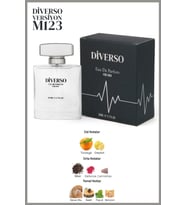 DİVERSO M123 ERKEK PARFÜM EDP 50 ML ODUNSU & BAHARAT  T.C. Sağlık Bakanlığı ÜTS KAYITLI
