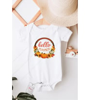 Hello Pupmpkin Özel Tasarım Bebek Zıbın Pamuklu Çıtçıtlı Body