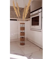egindra hasır tel dekoratif vazo-pampas vazosu 70 cm