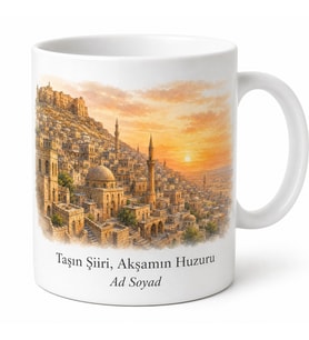 Mardin Şehir Akşamı Baskılı Kupa Bardak Özel Tasarım Hediye