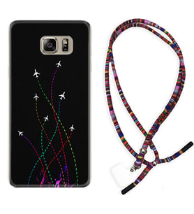 Samsung S7 Edge S20 Fe Plus Ultra S21 S22 Kılıf Boyun Asklı Rasta Silikon Line Planet 1736