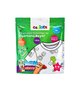 Boyanabilir Tişört Yıkanabilir Kalem Hediyeli 5-6 Yaş