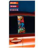 Araç Kapı Direk Kaplama Folyosu Simpson Desenli (Sağ Sol Takım) (2 Adet) - 22x50 (Çok Renkli)