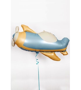 Beysüs Retro Uçak Folyo Balon Mavi