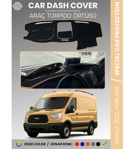 FORD TRANSİT V363 (2014-2019) KAPAKLI Torpido Örtüsü Torpido Koruma Tam Uyum Kaymaz Kolay Montaj