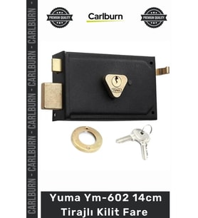 #Kilit Kare Siyah Çelik Kapı Güvenlik Mekanizması Kaliteli Ym602 14cm Tirajlı Kilit Fare