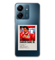 Xiaomi Redmi 13C Uyumlu Carlos Sainz Desenli Şeffaf Telefon Kılıfı