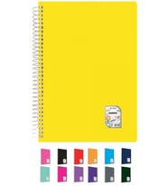 Çınar Colormaxi Spiralli Defter Plastik Kapak Çizgili 72 YP A4 72/1 73001 (Karışık)