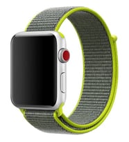 Mi7a Apple Watch Seri 7 6 5 4 3 2 Se 38MM / 40MM / 41MM Uyumlu Spor Loop Dokuma Hasır Kordon