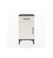 Arges Komodin Tek Raflı Tek Çekmeceli Tek Kapaklı 44x30x80 Antrasit-Aytaşı