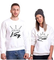 Tshirthane King Taç Queen Sevgili Kombinleri Sweatshirt Kombini (Tek Ürün Fiyatıdır.)
