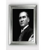 Gümüş Çerçeveli Atatürk Tablo a747