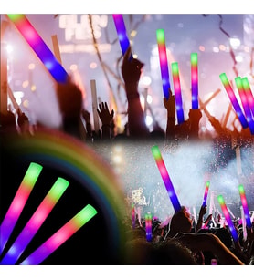 Led Işıklı Rengarenk Sünger Parti Çubuk