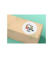 Canım Ailem Etiketi Yuvarlak Mat Sticker Sweetheart Family 4 cm (40 ADET)