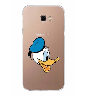 Samsung Galaxy J4 Plus  Kamera Korumalı Kapak Donald Duck Tasarımlı  Şeffaf  Kılıf
