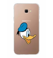 Samsung Galaxy J4 Plus  Kamera Korumalı Kapak Donald Duck Tasarımlı  Şeffaf  Kılıf