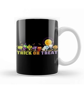 Trick Or Treat Fun Kupa Bardak Porselen