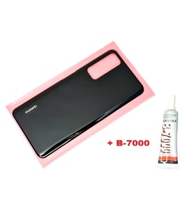 Tkgz Huawei Uyumlu P Smart 2021 Arka Pil Batarya Kapağı (B-7000) SİYAH