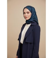Premium – Geometrik ve Floral Desenli Özel Koleksiyon Şal