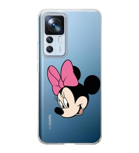 Xiaomi Mi 12t  Kamera korumalı Kapak Minnie Mouse Tasarımlı  Şeffaf Kılıf