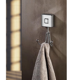 Duvara Monte Bornoz Askısı Bornozluk 2'li Banyo Boy Havlusu Bornoz Askılığı Yapışkanlı