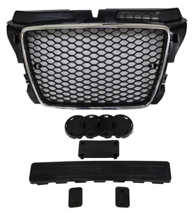 Audi A3 RS3 Panjur Krom/Siyah 2008-2013 Arası Uyumlu