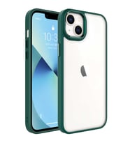 Lexroo iPhone 14 Plus Kılıf Krom Kılıf - Koyu Yeşil