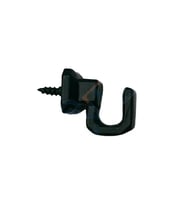 Vidalı Kanca, Askı Küçük - 15x18mm, Siyah - 1 Adet