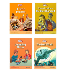 Family and Friends 4: The Lost World + Sherlock Holmes and the Blue Diamond + A Little Princess + Changing Places