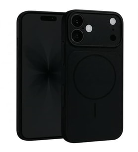 ?Phone 16 ile Uyumlu 17 Pro G�r�n�ml� Magsafe Destekli Kablosuz ?arj �zellikli Kamera Lens Korumal? ??k Metal G�r�n�ml� Telefon K?l?f?